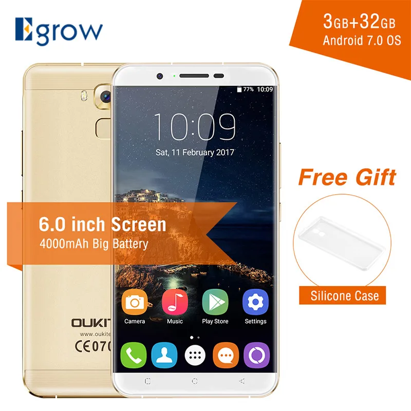 bilder für Oukitel U16 Max MTK6753 Octa-core Android 7.0 Smartphone 6,0 zoll 3G RAM 32G ROM Handy 4000 mAh Anti-fingerprint-handy-bildschirm handys bilder für Oukitel U16 Max MTK6753 Octa-core Android 7.0 Smartphone 6,0 zoll 3G RAM 32G ROM Handy 4000 mAh Anti-fingerprint-handy-bildschirm handys