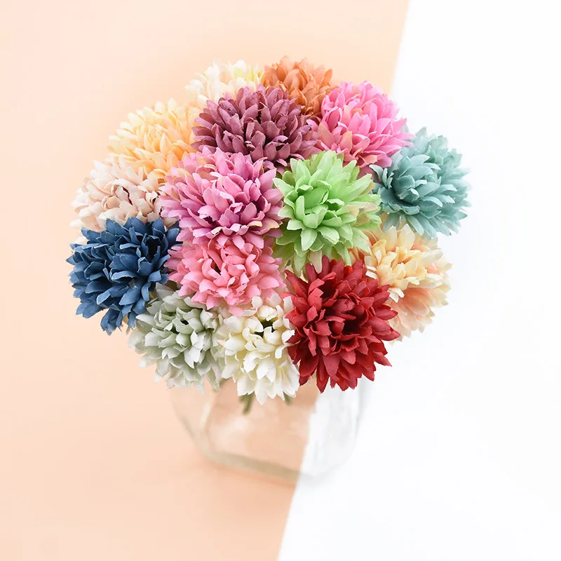 

Wedding Decoration Scrapbook Silk Daisy Decorative Flowers Wreaths Fake Plants Brooch Diy Gifts Box Artificial Flower JH23