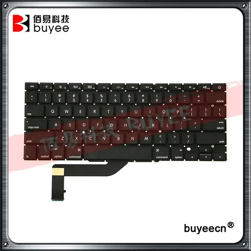 

New Black 15" A1398 US Keyboard For MacBook Retina Pro A1398 Laptop English Layout Keyboards Replacement