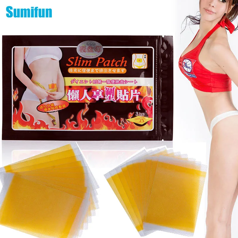 Sumifun 10/50/100 шт. пластырь для похудения пупок тонкий наклейки Вес потери сжигание
