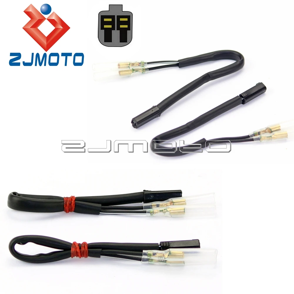 

OEM Turn Signal Wiring Adapter Plug Harness Connectors 2-wire For Suzuki GSXR 650F DL1000 SV1000 TL1000R Bandit M109R 1300
