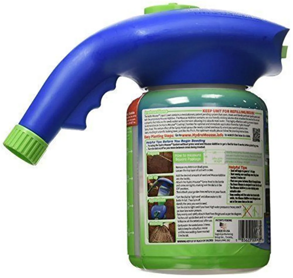 Hydro Mousse Liquid Lawn Growth Garden Sprayer Bottle Grow Grass Anywhere