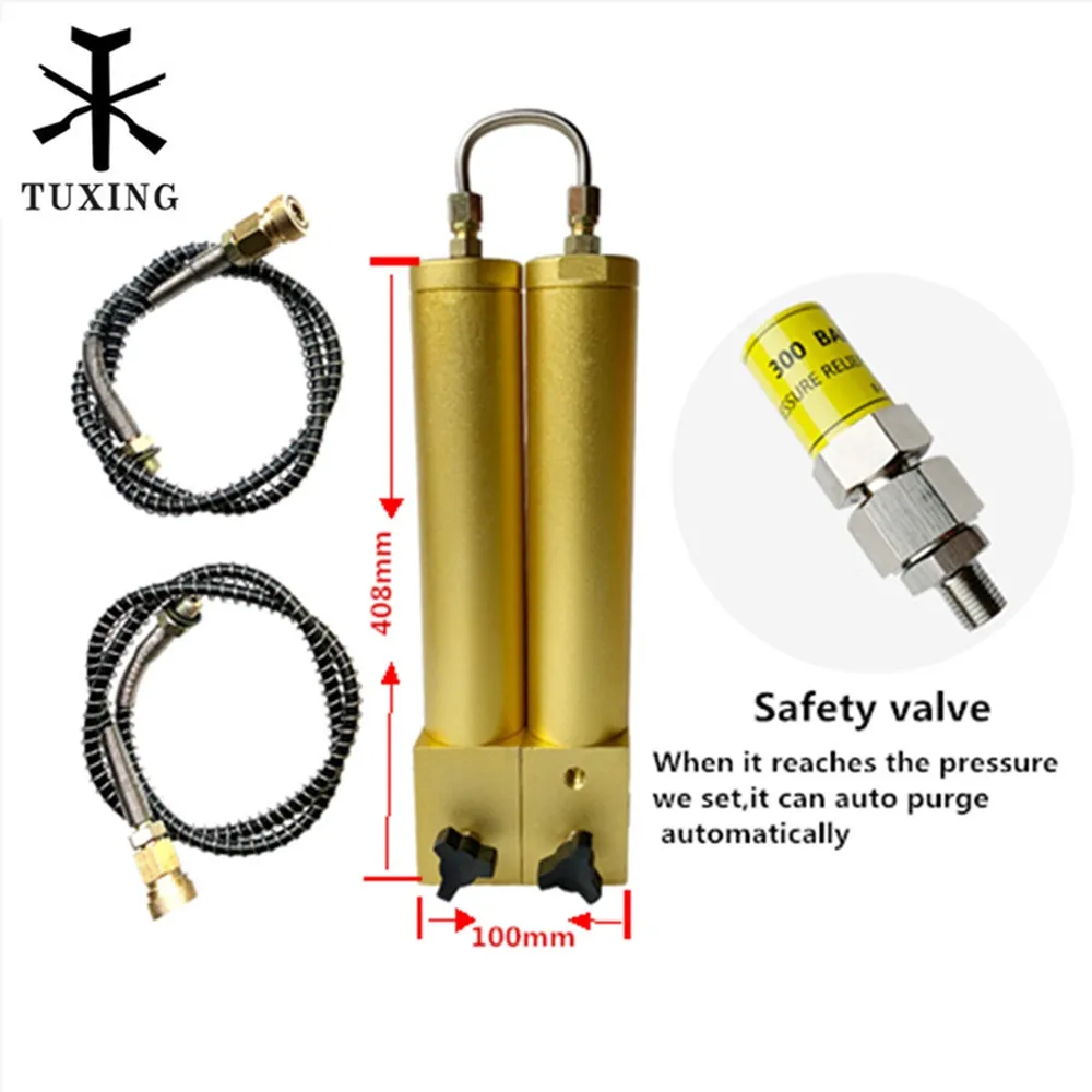 TUXING аквалангированный фильтр для дайвинга, компрессор, сепаратор водяного масла, фильтр для очистки воздуха 408 мм* 100 мм 286 мм* 100 мм
