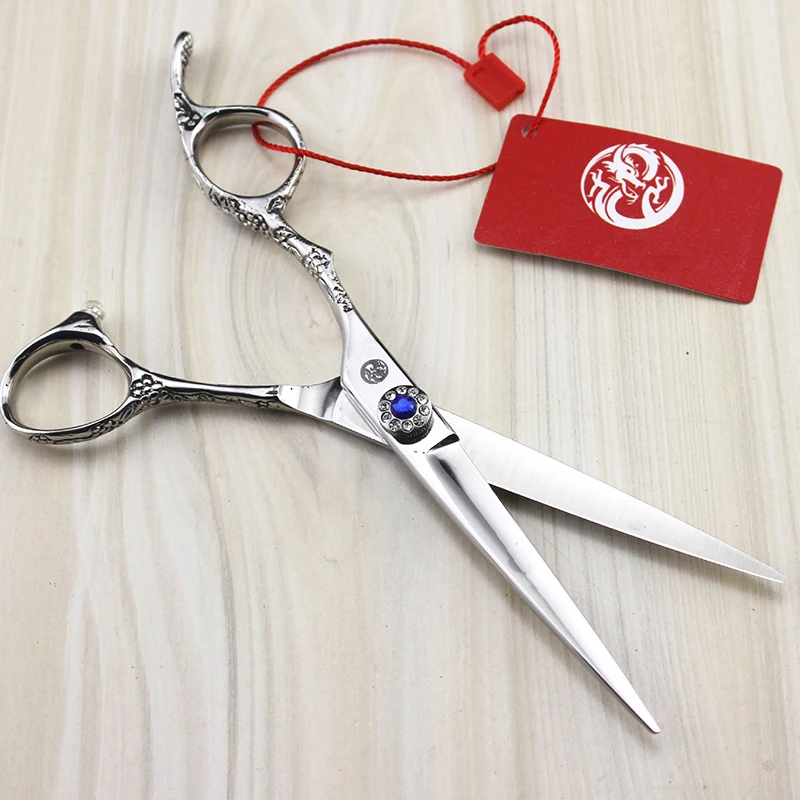 6 дюймов левая рука клуб ручка ПЭТ прямо Истончение Scissor Clipper сдвига грумера поставщик острое лезвие высокое качество