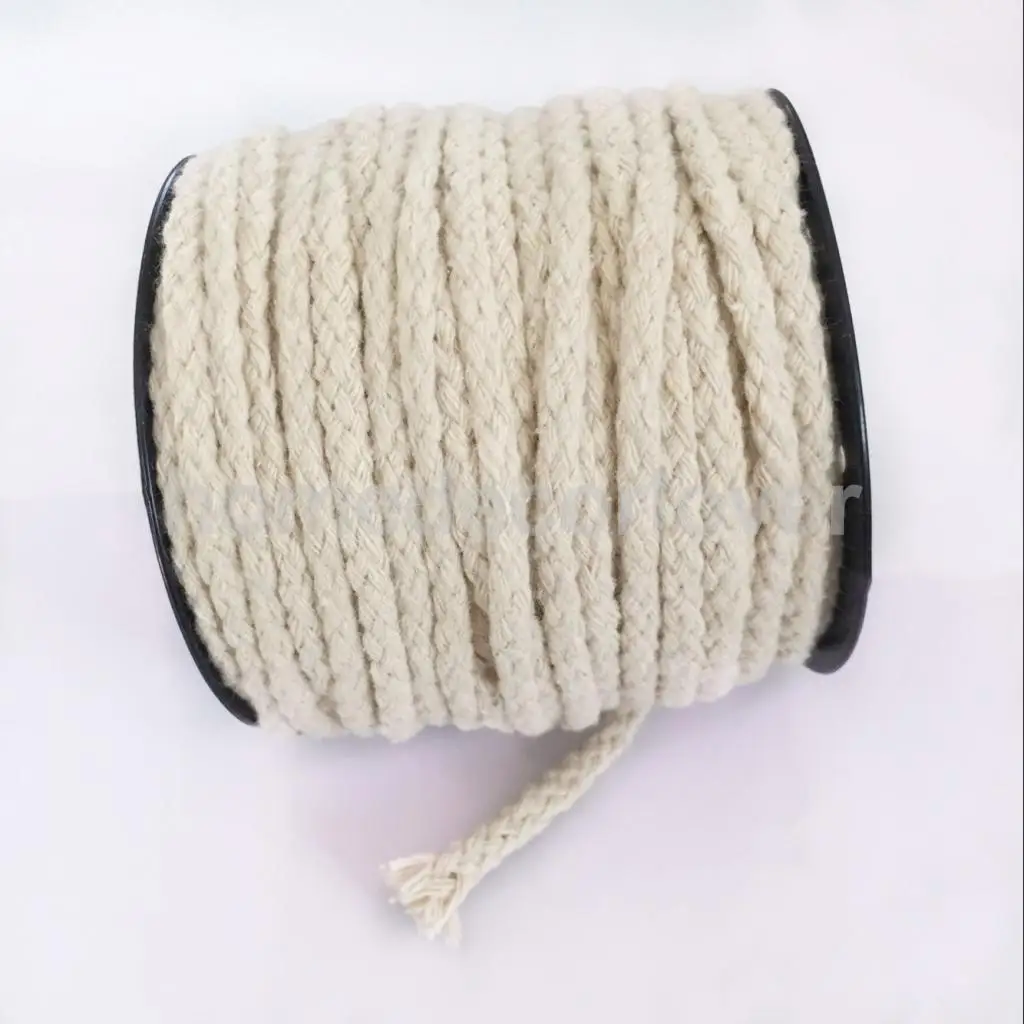Multi-purpose Natural Twisted Cotton Rope Clothesline Rope Knitting Cord Crafts