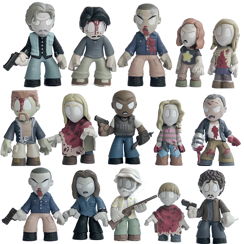 映画 ウォーキング デッド のアクションフィギュア おもちゃ ミステリー ミニス アブラハム グレン ソフィア シェーン メモリア Y Action Figures Aliexpress