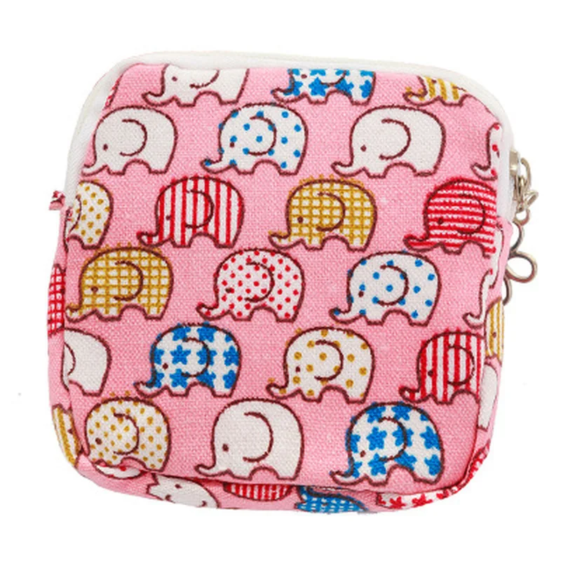 جميلة النساء فتاة لطيف سادة الصحية المنظم حامل محفظة منديل منشفة تخزين أكياس حقيبة لمستحضرات التجميل حالة حقيبة المناديل الصحية