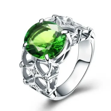 GVBORI 3 2 CT кольцо из натурального турмалина драгоценный камень бриллиант 18K Золотое