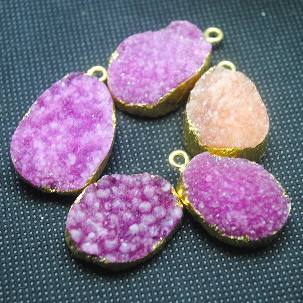 

nature crystal drusy crystal caves top fashion jewelry accessories DIY beads parts bead connetors cross shape amethystt