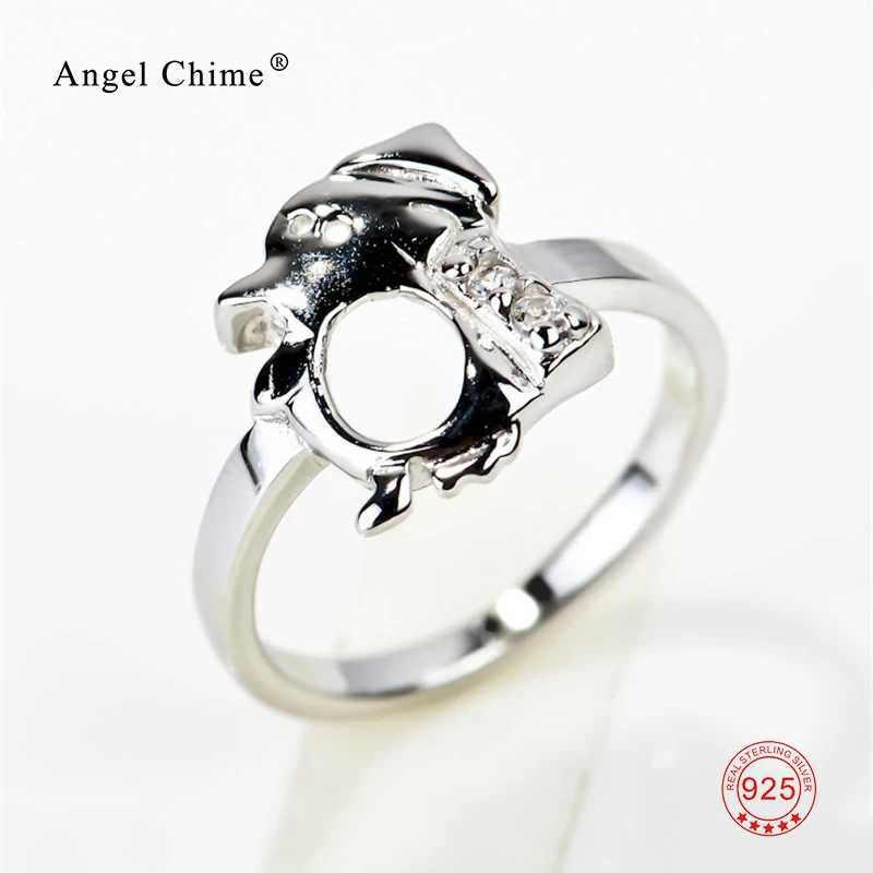 

Lovely Penguin Ring HI-Q 925 Sterling Silver Animal Patterned Jewelry Finger Ring Cute Jewelry For Children Party Gift