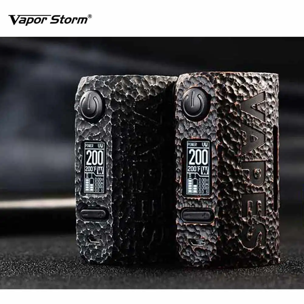 E-cigs Vapor Storm Puma Stone Mod Max 200w bypass/ss 8 different Modes ecigarette boxing mod Vape Mod By Dual 18650 Battery