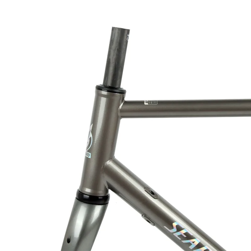 Flash Deal Seaboard Tsunami Chromoly Steel Road Bike Cyclocross Frameset Frame Carbon Fork Thru Axle Cr-mo Steel CX Gravel 700C Frame 4