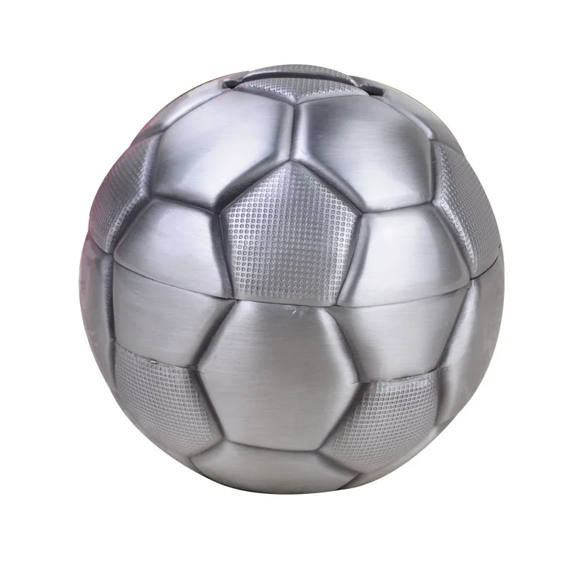 Football  Metal Money box Tin Alloy Coins Holders Piggy Bank For Kids Money Safe SNG025 5