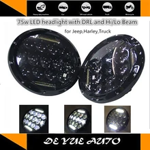 7 ''дюймовый светодиодный фар для 2007-2013 Противотуманные фары CJ-7 CJ-8 запасного комплекта с светодиодный чип-Фара 7 дюймов