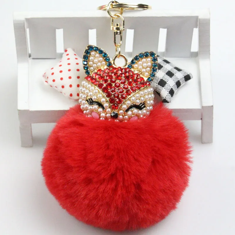 1 шт. милые плюшевые брелоки с лисой маленькие подвесные плюшевые ...