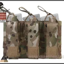 Военные маневры нейлон тактический Чехол ЭМЕРСОН 5,56& пистолет Трехместный Open Top подсумок Мультикам EM6363MC
