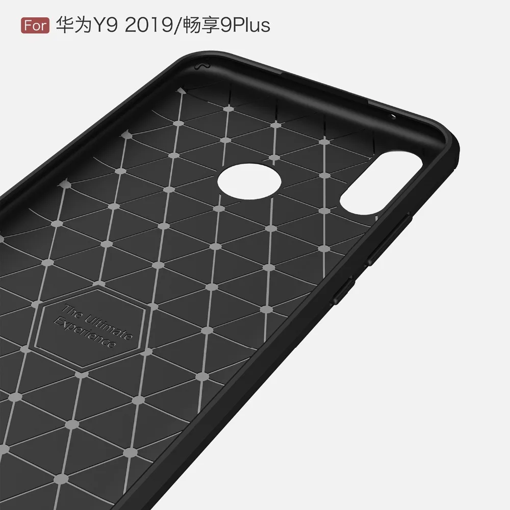 Мягкий силиконовый чехол для Huawei Y9 2019 Enjoy 9 Plus мягкий из углеродного волокна чехлы