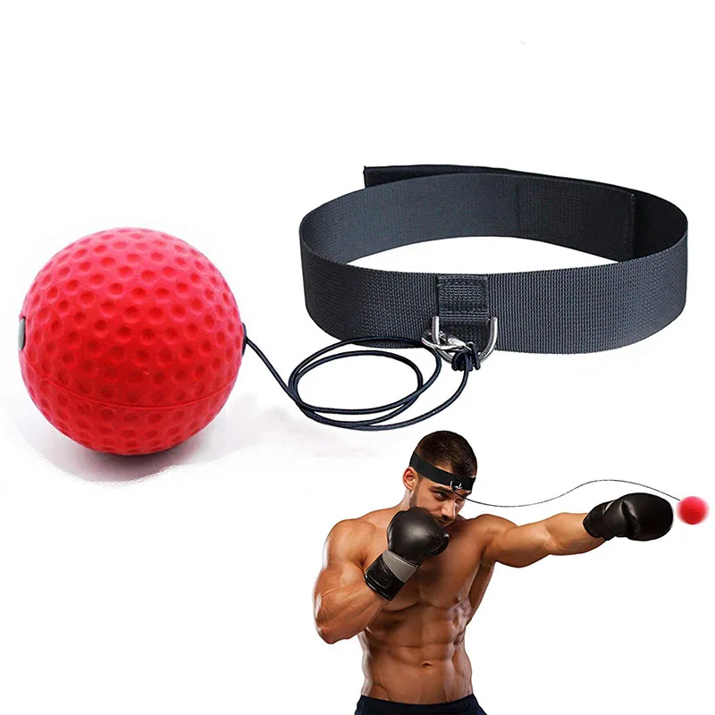 

Boxing Reflex Ball With Headband Fight Punching Ball For Reaction Agility Speed Training Ball For Workout Fitness Gym Equipment