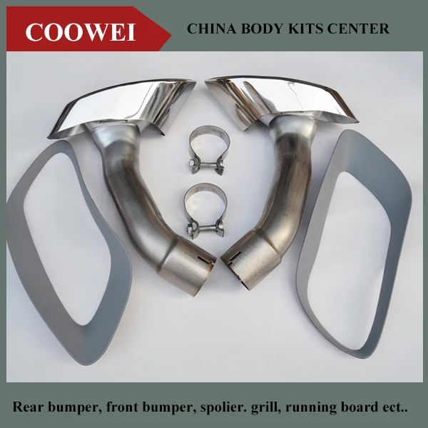 

Chrome Pure 304 Stainless Steel x6 Exhaust Muffler Tip For BMW X6 E71 30D 35D 40D 2008~2014y