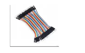 

40pcs dupont cable jumper wire dupont line male to male dupont line 10cm 1P diameter:2.54mm