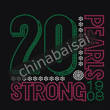 

Pearls strong for green and fuchsia Rhinestone Transfer Motif Designs