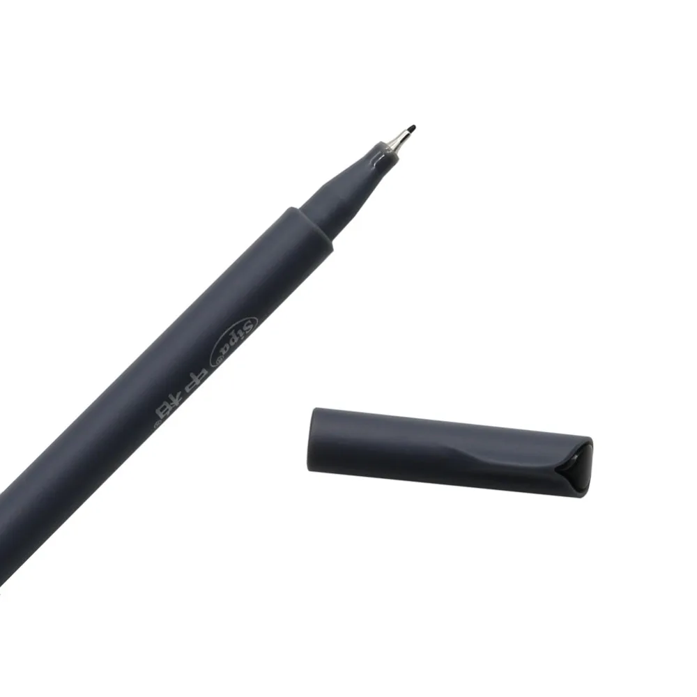 Простые Красочные гелевые ручки ручка-закладка ручка ход 0,38 мм волоконный наконечник фломастеры 10 цветов Набор коробок