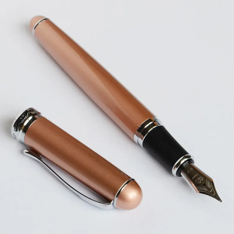 Перьевая ручка JINHAO X750 медь 18KGP 0,7 мм перо с широким основанием роскошный офисный подарок серебро черный синий розовый 15 OCLORS селективный JINHAO 750