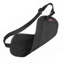 Легкий нейлон Путешествия сумка талии пояс на молнии бумажник Чехол Бум Сумка безопасности-черный