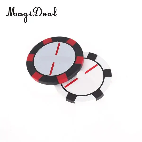 MagiDeal Professional Golf Ball Marker Poker Chip Collectable Parts Golf Training Aids Gift for Golf Lover Practice Friend Gifts