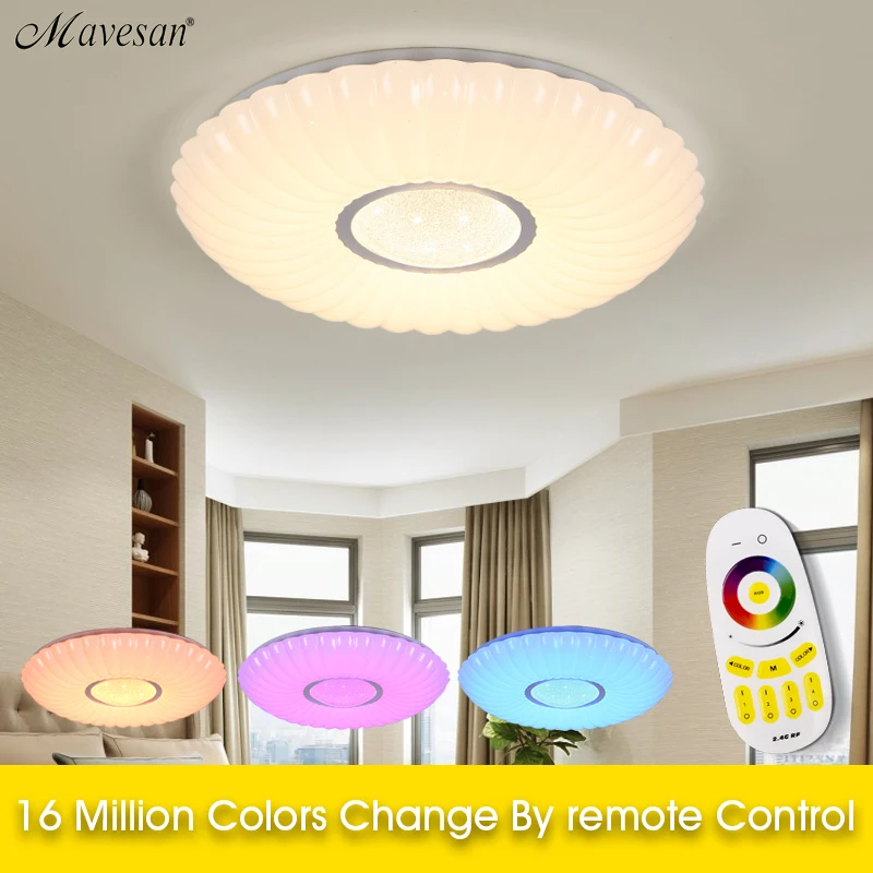 

Modern LED ceiling Lights RGB Dimmable 36W APP Remote control led light foyer bedroom Smart ceiling lamp AC110V-220V