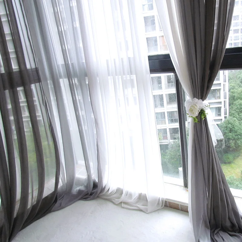 Тюль 100 см, оконная панель, синие занавески для гостиной, готовые оконные занавески, тюль для кухни, занавески на окна, WP184-30