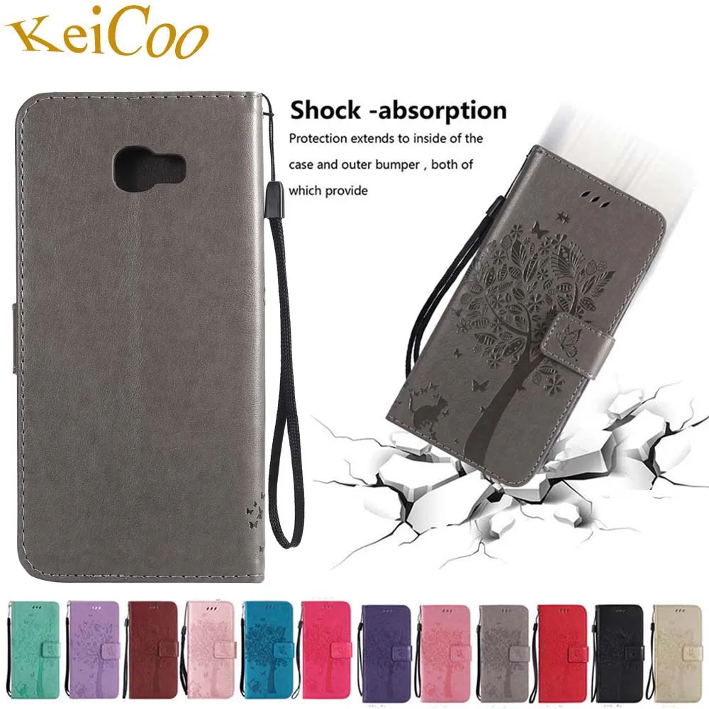 

Embossing Phone Case For SAMSUNG Galaxy J4 Core 2018 PU Leather Covers SM-J410F/DS SM-J410G/DS TPU Book Flip Cases Full Housing