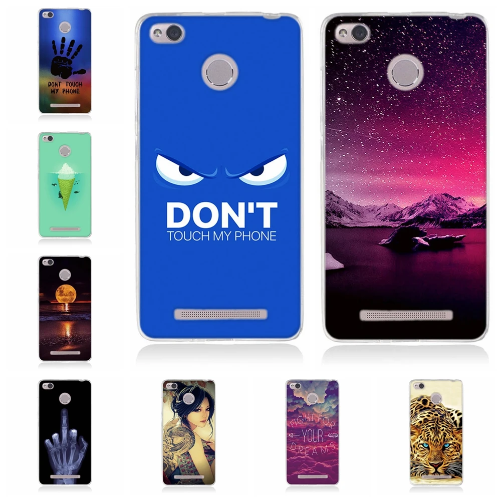 

For Xiaomi Redmi 3 3s Case Ultra-slim Soft TPU Silicone For Xiaomi Redmi 3 Cover Beach Patterned For Xiaomi Redmi 3s Coque Capa