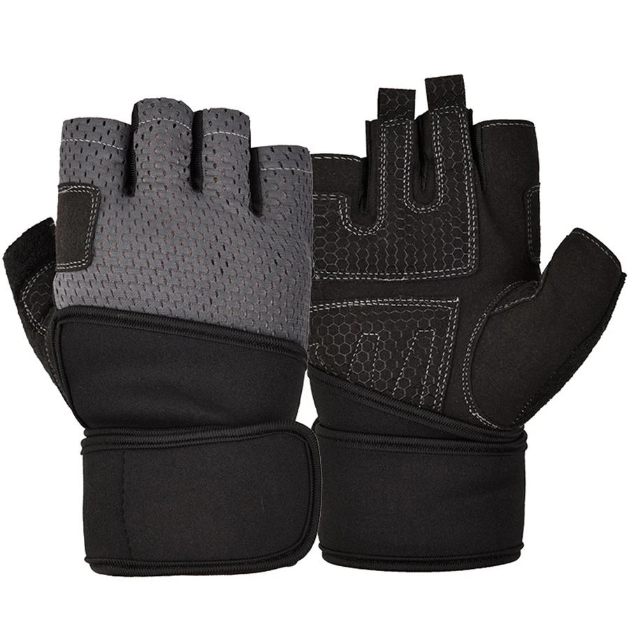 Half Finger Gym Gloves breathable Heavyweight Sports Exercise Weight Lifting Gloves Body Building Training Sport Fitness Gloves