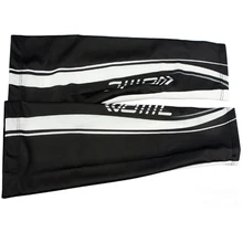 Santic черные велосипедные грелки рукава с защитой от ультрафиолетовых лучей черные баскетбольные гетры для бега унисекс одна пара C08009H