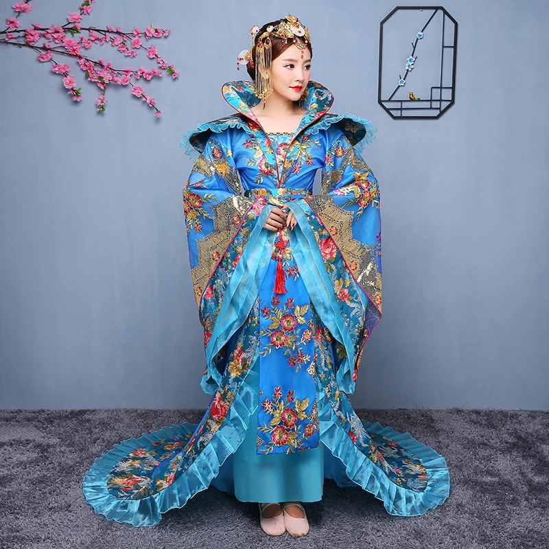 Восточная Hanfu национальная Древняя китайская королева косплей костюм принцессы одежда леди сценическое платье belle великолепное традиционное Hanfu