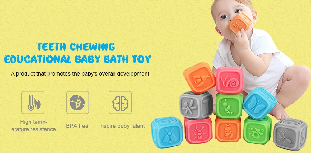 TUMAMA Baby Teeth Chewing Educational Toy for 0 - 3 Years
