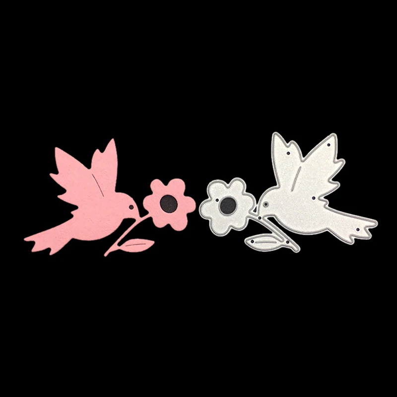 

2018 Paper Background Card Making Scrapbooking Flying Bird Cartoon Metal Cutting Dies Stamps Embossing Home Decor Craft Dies