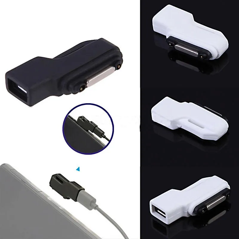 

For SONY Xperia Series Z3 Z3 Compact Z2, Z1, Z1 Compact Mini, Z3 Tablet Compact Micro USB To Magnetic Charger Connector Adapter