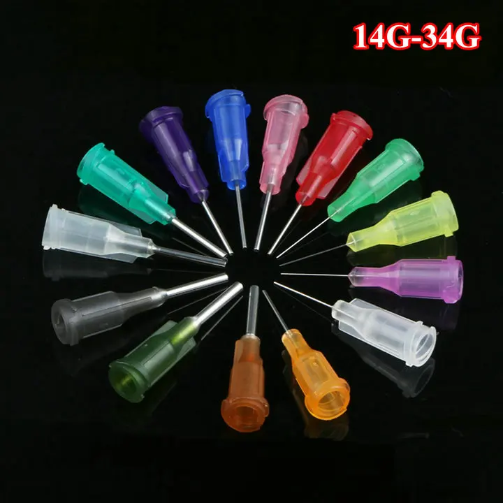 Good quality 100pcs/lot 18G to 34G Dispensing needles, Needles Tips for
