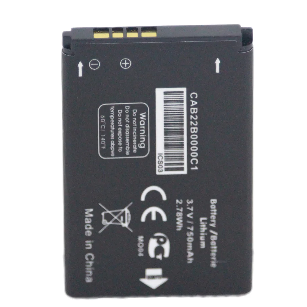 ISUNOO 3 7 V 750mAh CAB22B0000C1 Аккумулятор для ALCATEL ONE TOUCH|Аккумуляторы мобильных телефонов| |