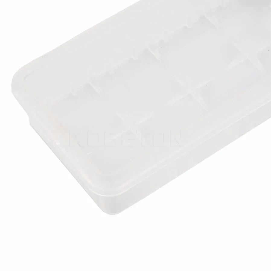 2 шт./лот пластиковый батарейный отсек 18650 battry держатель Защитные чехлы для хранения коробки для аккумуляторной батареи прозрачный