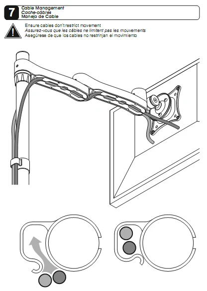 13-2" вверх и вниз двойной экран ЖК-монитор держатель полное вращение настольная подставка крепление