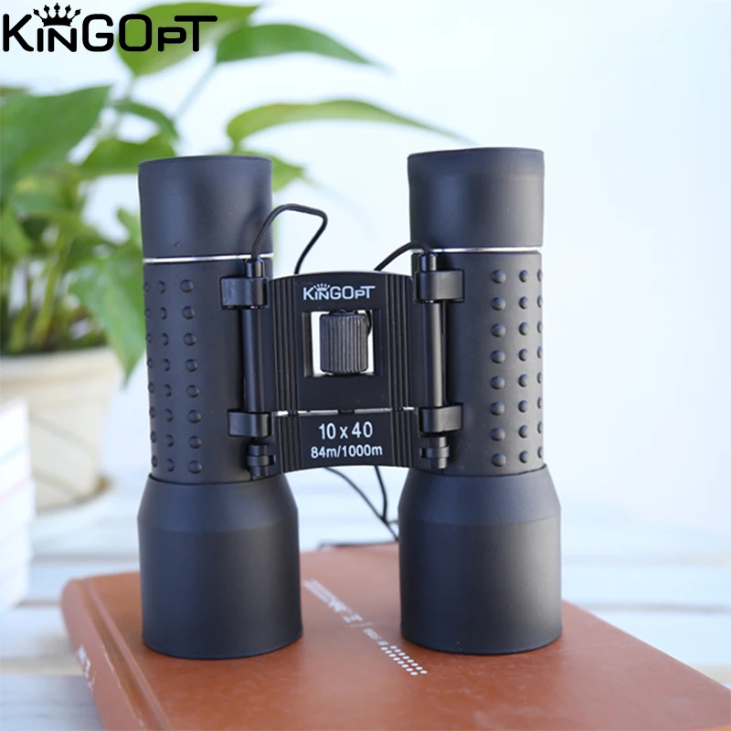 KINGOPT قوية 10x40 مناظير للرؤية الليلية verrekijker تلسكوب حقل بصري نظارات للصيد السفر ومشاهدة الطيور