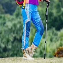 Камуфляж лоскутное спортивный костюм для Для женщин Альпинизм Штаны для Для женщин летние дышащие стрейч пот Штаны