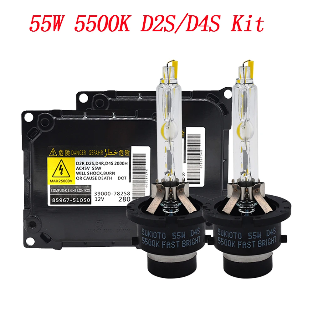 Оригинальная лампочка 55 Вт комплект HID D2S D4S OEM DDLT003 85967 51050 балласт быстрая яркость
