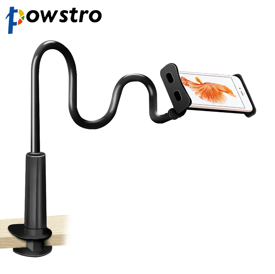 

POWSTRO 360 Degree Flexible Lazy Arm Phone Tablet Stand Holder 80cm Long Stand Desktop for 3.5-10.5 inch tablet Phone