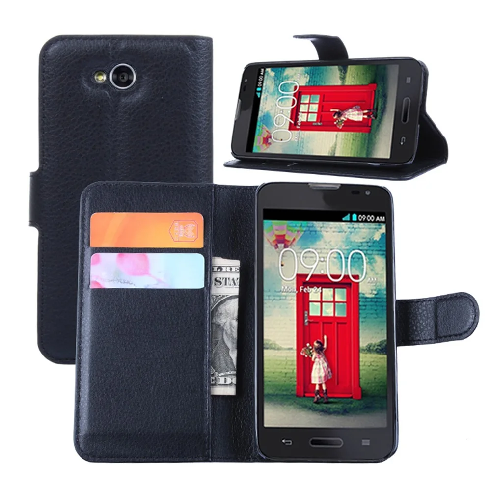 

Cyboris cover For LG L90 Dual D415 D410 D405 Case Flip Lichi Holster PU Leather with card slot holders