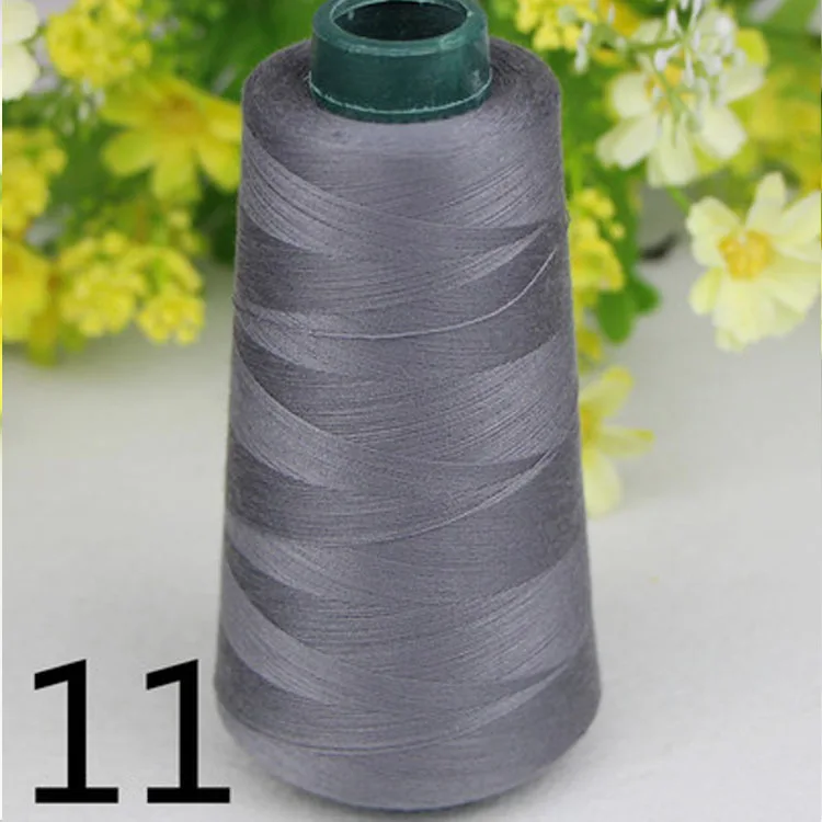 

55colors sewing supplies polyester high speed dark grey sewing thread DIY 40S/2 3000yards high Quality for industrial thread