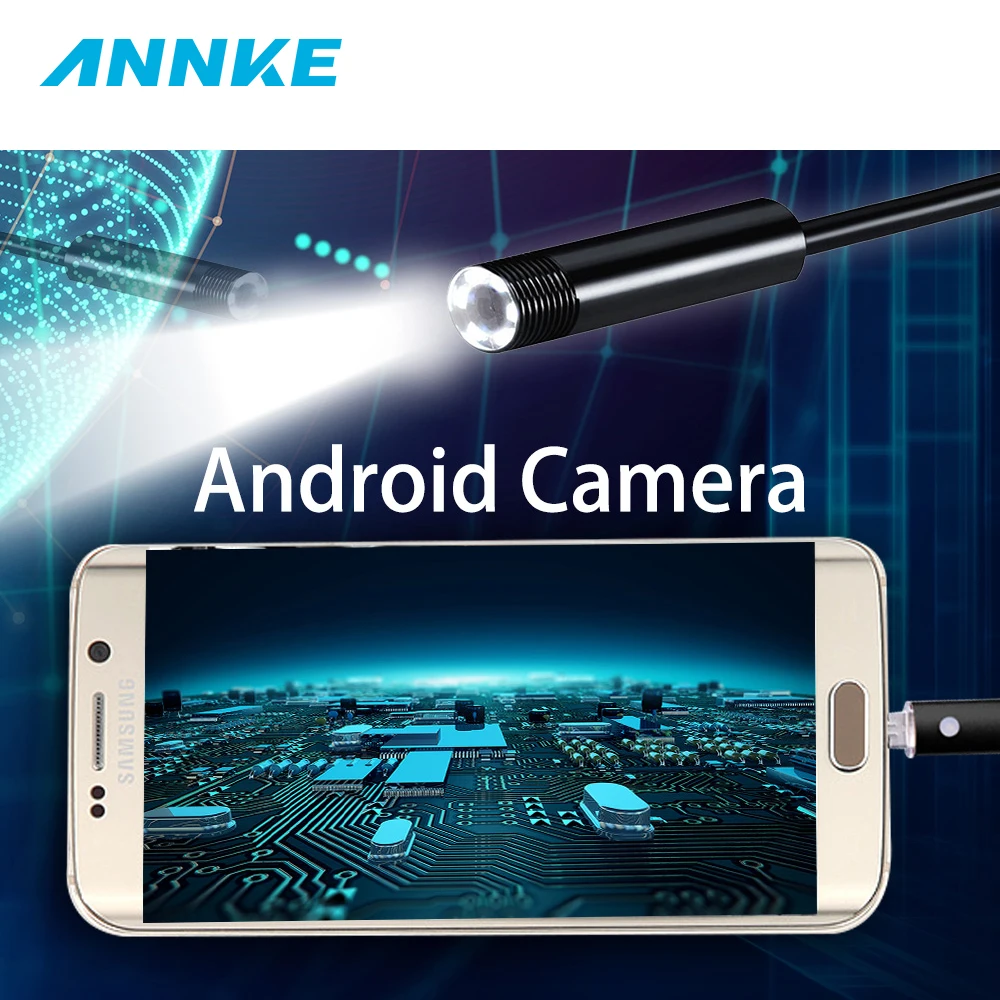 

2M 5M 10M 6LED 7MM 2IN1 Android Endoscope Micro USB Endoscope IP67 Waterproof Inspection Camera Video For Andriod Phone PC